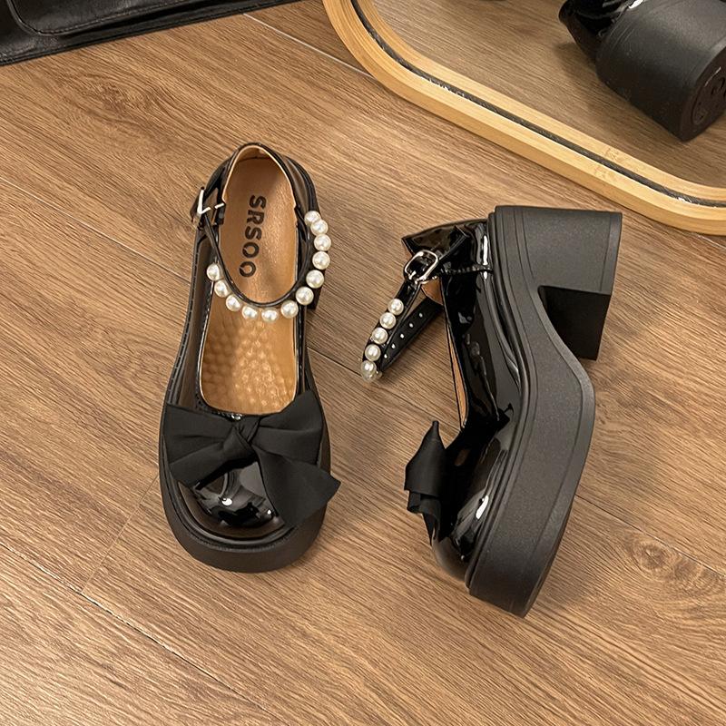 Французские туфли Мэри Джейн из кожи женские весна 2025 года новые на толстой подошве с бантом и юбкой толстый каблук одинарные туфли на высоком каблуке 40 чёрный
Французские туфли Мэри Джейн из кожи женские весна 2025 года новые на толстой подошве с бантом и юбкой толстый каблук одинарные туфли на высоком каблуке 40 чёрный