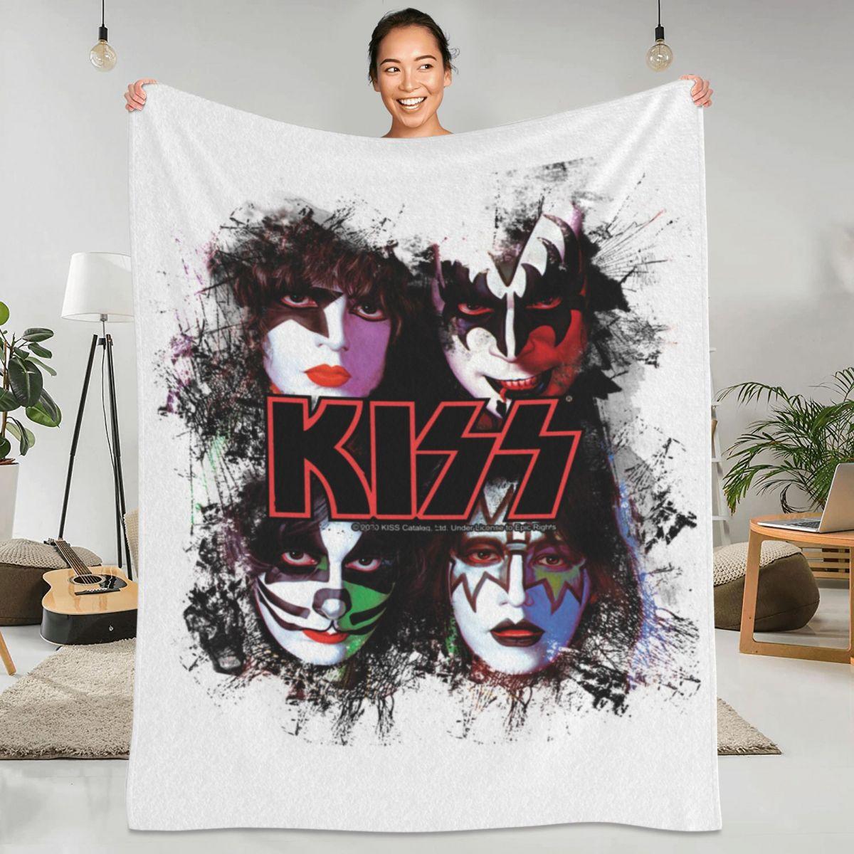 Kiss Music Band Flannel Blanket Quality Soft Durable Members Faces Throw Blanket Winter Camping Outdoor Cute Bedspread
Kiss Music Band Flannel Blanket Quality Soft Durable Members Faces Throw Blanket Winter Camping Outdoor Cute Bedspread
