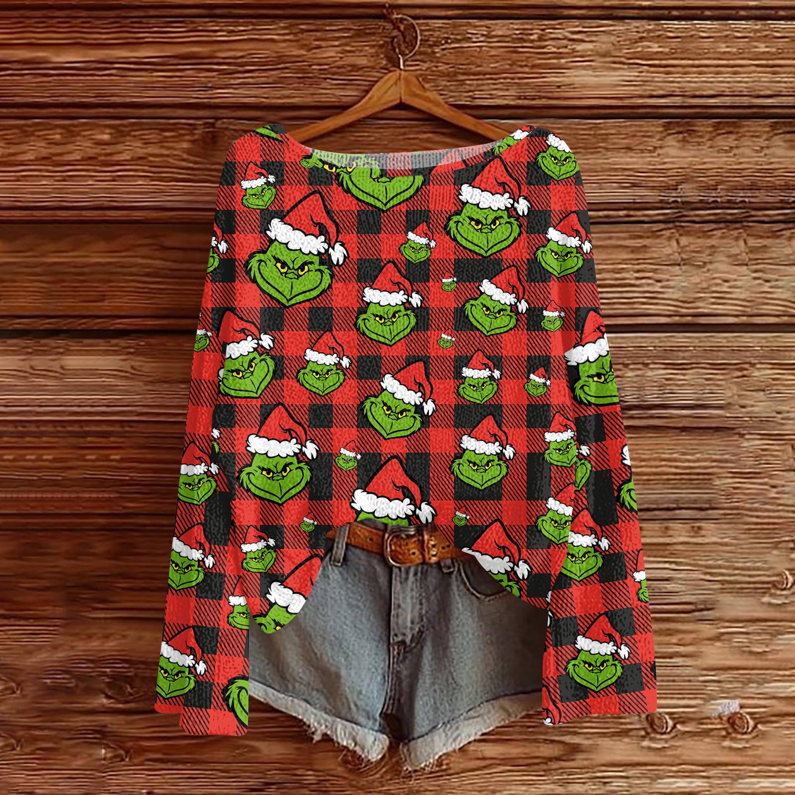 Christmas Sweatshirts For Women Knit Sweater Cute Shirt Fall Crewneck Pullover Tops XL винний
Christmas Sweatshirts For Women Knit Sweater Cute Shirt Fall Crewneck Pullover Tops XL винний