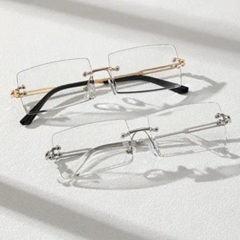 2 Pack Men s Metal Rimless Yuppie Casual Fashion Glasses With Flat Lens, Ideal Choice For Gifts
2 Pack Men s Metal Rimless Yuppie Casual Fashion Glasses With Flat Lens, Ideal Choice For Gifts