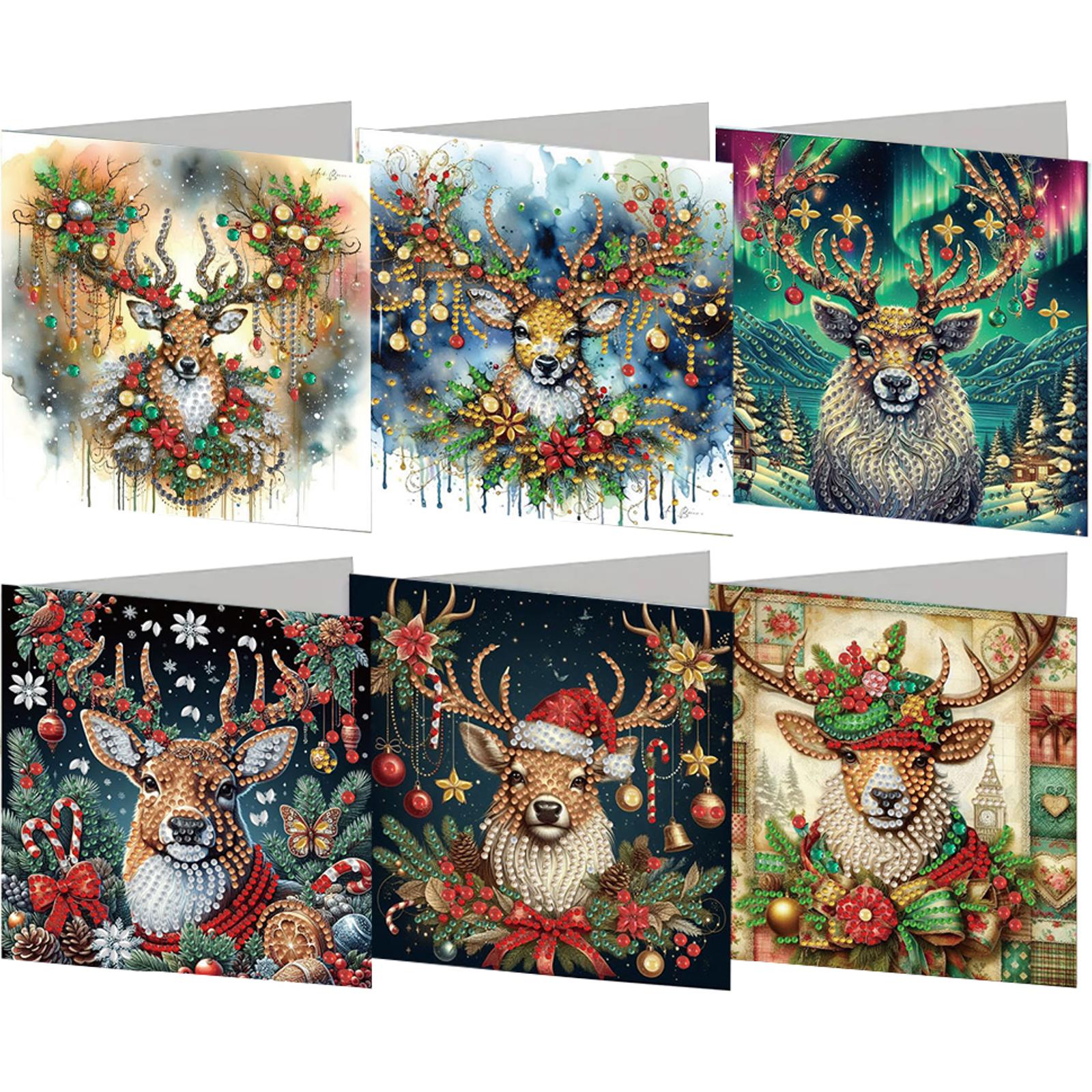 6pcs DIY Halloween Theme Diamond Art Greeting Cards Diamond Art Handmade Cards for Christmas Birthdays Thanksgiving and Holidays
6pcs DIY Halloween Theme Diamond Art Greeting Cards Diamond Art Handmade Cards for Christmas Birthdays Thanksgiving and Holidays