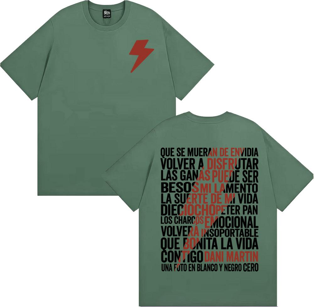 Dani Martin La Montana Rusa Album Merch T Shirt Mens Clothing Harajuku Hip Hop Street Tee Shirt Cotton Loose Oversized Tshirts 4XL
Dani Martin La Montana Rusa Album Merch T Shirt Mens Clothing Harajuku Hip Hop Street Tee Shirt Cotton Loose Oversized Tshirts 4XL