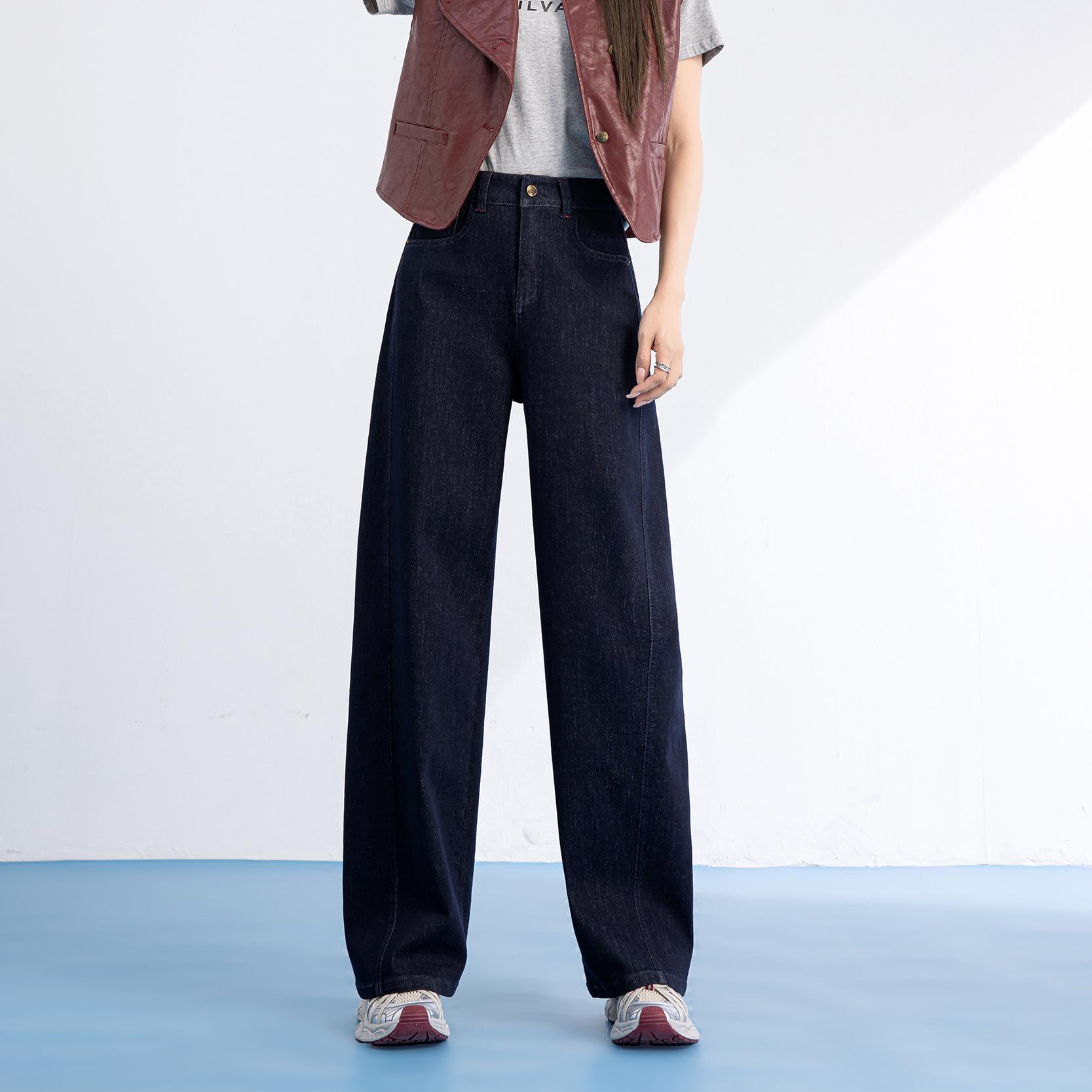 Женские джинсы с высокой талией и широкими штанинами - узкие прямые брюки синего денима с серповидным карманом (NS18019) 29 джинсовый синий
Женские джинсы с высокой талией и широкими штанинами - узкие прямые брюки синего денима с серповидным карманом (NS18019) 29 джинсовый синий