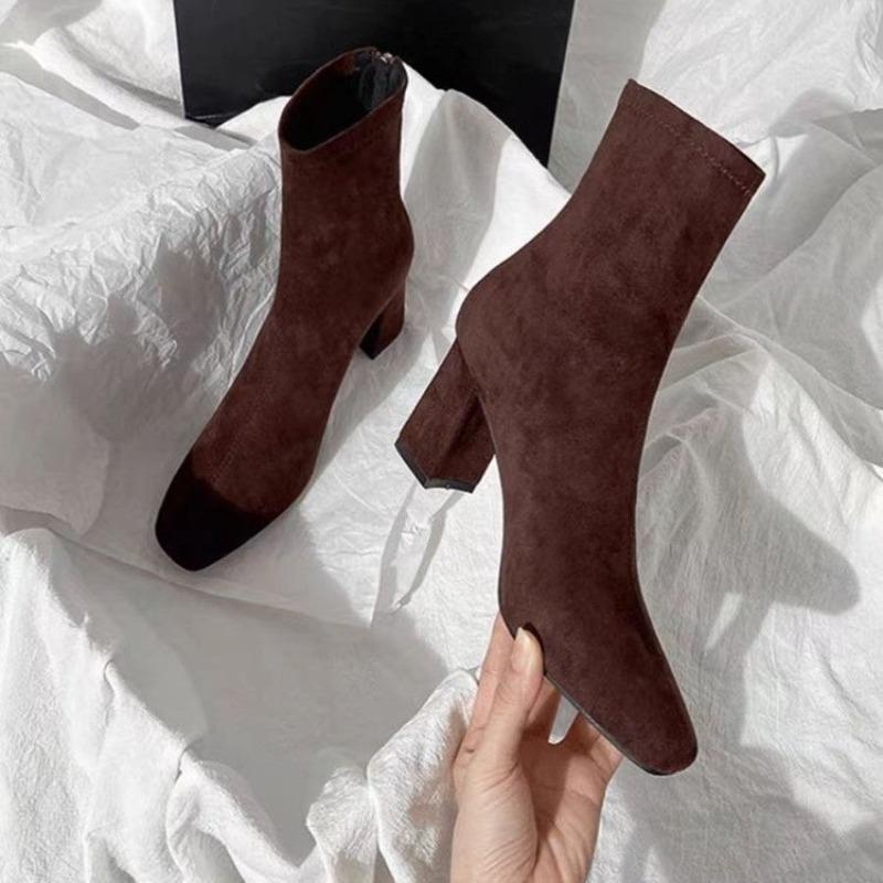 Men Women Winter Spring Autumn Boots PointedToe New Thick Heel Short Fashion Slimming Ankle Booties Classic Style Female Pointed Toe 38
Men Women Winter Spring Autumn Boots PointedToe New Thick Heel Short Fashion Slimming Ankle Booties Classic Style Female Pointed Toe 38
