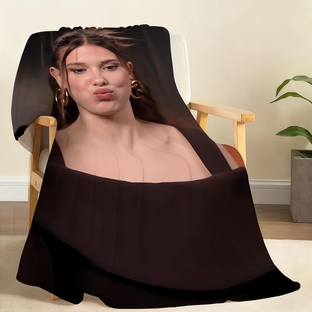 Actor M-Millie B-Bobby B-Brown Blanket Soft Throw Blanket for Home Bedroom Bed Sofa Picnic Travel Office Rest Cover Blanket Gift 100x150cm
Actor M-Millie B-Bobby B-Brown Blanket Soft Throw Blanket for Home Bedroom Bed Sofa Picnic Travel Office Rest Cover Blanket Gift 100x150cm