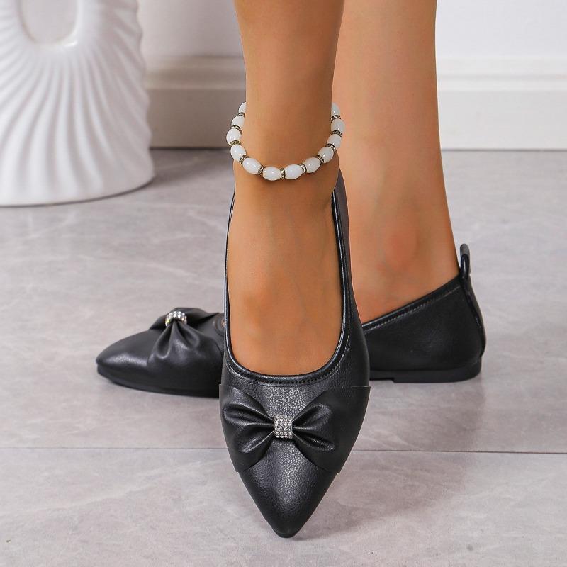 2024 New Women s Flat Shoes Fashion Solid Color Slip-on Low Heel Pointed Toe Shallow Mouth Bow Decorated Women s Flat Shoes
2024 New Women s Flat Shoes Fashion Solid Color Slip-on Low Heel Pointed Toe Shallow Mouth Bow Decorated Women s Flat Shoes