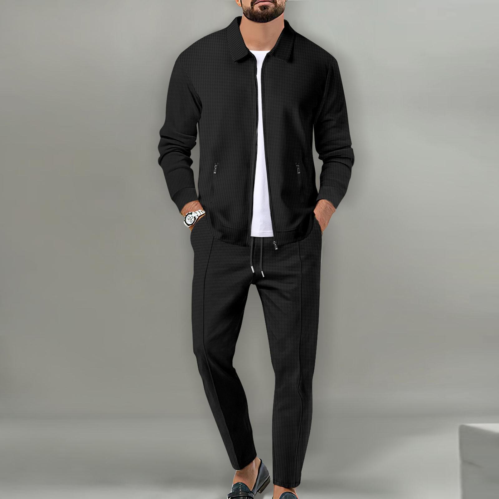 2026 Men s Waffle Zip Slim Fit Cardigan Jacket with Turn-Down Collar for Spring and Autumn S чорний
2026 Men s Waffle Zip Slim Fit Cardigan Jacket with Turn-Down Collar for Spring and Autumn S чорний