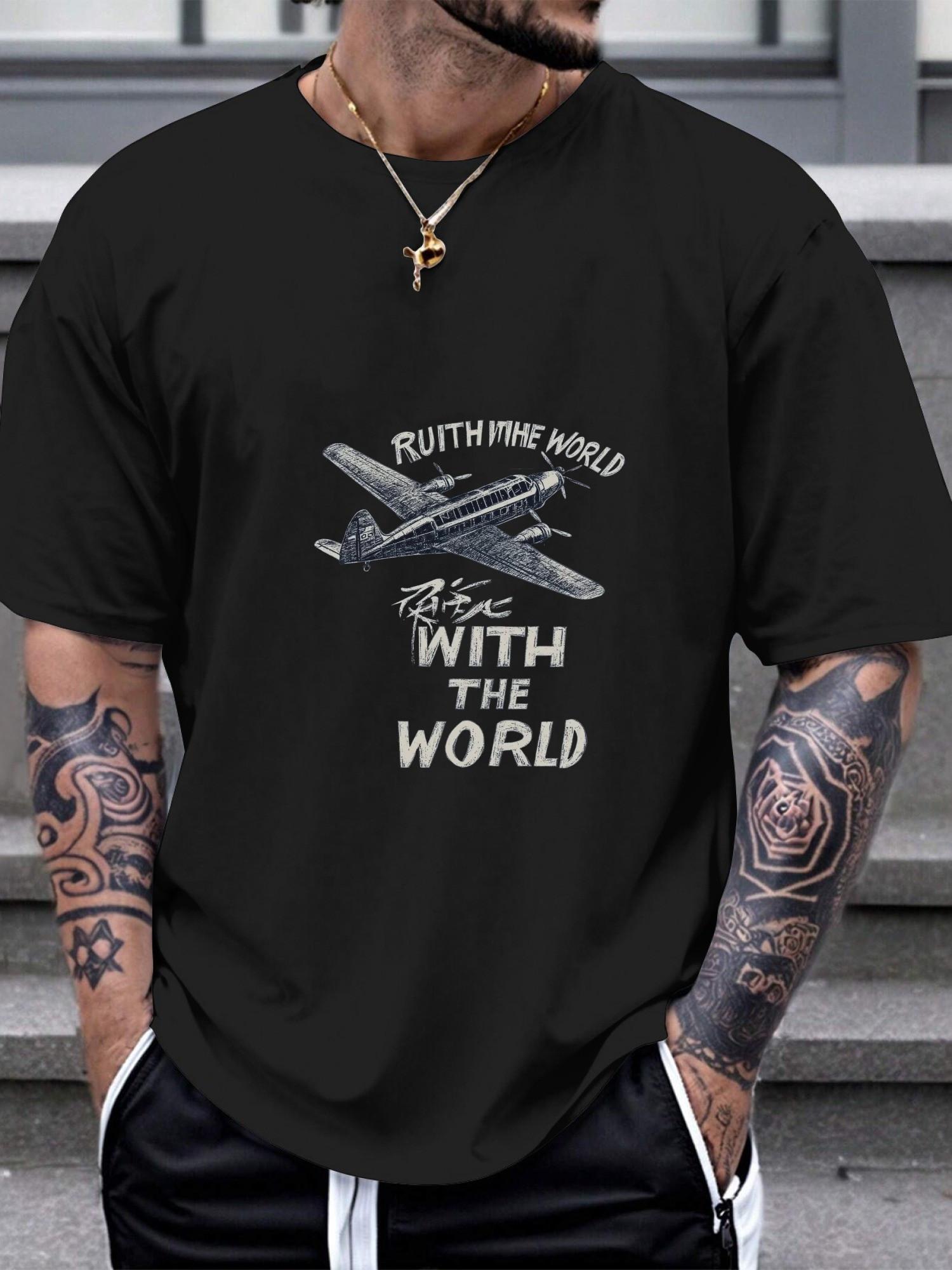 1pc Vintage Airplane & Ruthie the World Graphic T-shirt - 180g Cotton Crew Neck Short Sleeve Tee XXL
1pc Vintage Airplane & Ruthie the World Graphic T-shirt - 180g Cotton Crew Neck Short Sleeve Tee XXL
