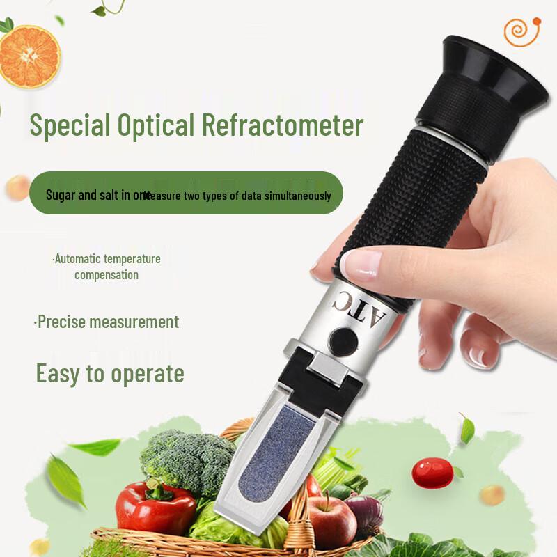 Dual-Use Salinity and Brix Refractometer CN plug (adapter included)
Dual-Use Salinity and Brix Refractometer CN plug (adapter included)