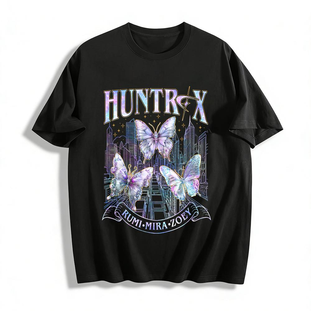 Huntrox Themed Casual Top with Dreamy Iridescent Butterfly City Print, Rumi Mira Zoey Graphic Tee Pure cotton T-shirt 6XL
Huntrox Themed Casual Top with Dreamy Iridescent Butterfly City Print, Rumi Mira Zoey Graphic Tee Pure cotton T-shirt 6XL