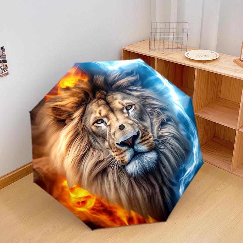 1 PC Automatic Folding Umbrella - Fierce lion Pattern, Portable & Foldable Design with 8 Ribs, Christmas Birthday Gifts
1 PC Automatic Folding Umbrella - Fierce lion Pattern, Portable & Foldable Design with 8 Ribs, Christmas Birthday Gifts