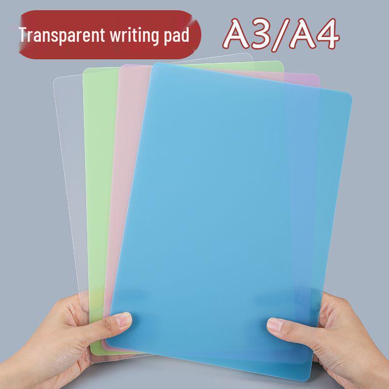 A3 Writing Pads & A4 File Clipboards Set (5 pcs) - Transparent Colored Study Desk Pads for Students
A3 Writing Pads & A4 File Clipboards Set (5 pcs) - Transparent Colored Study Desk Pads for Students