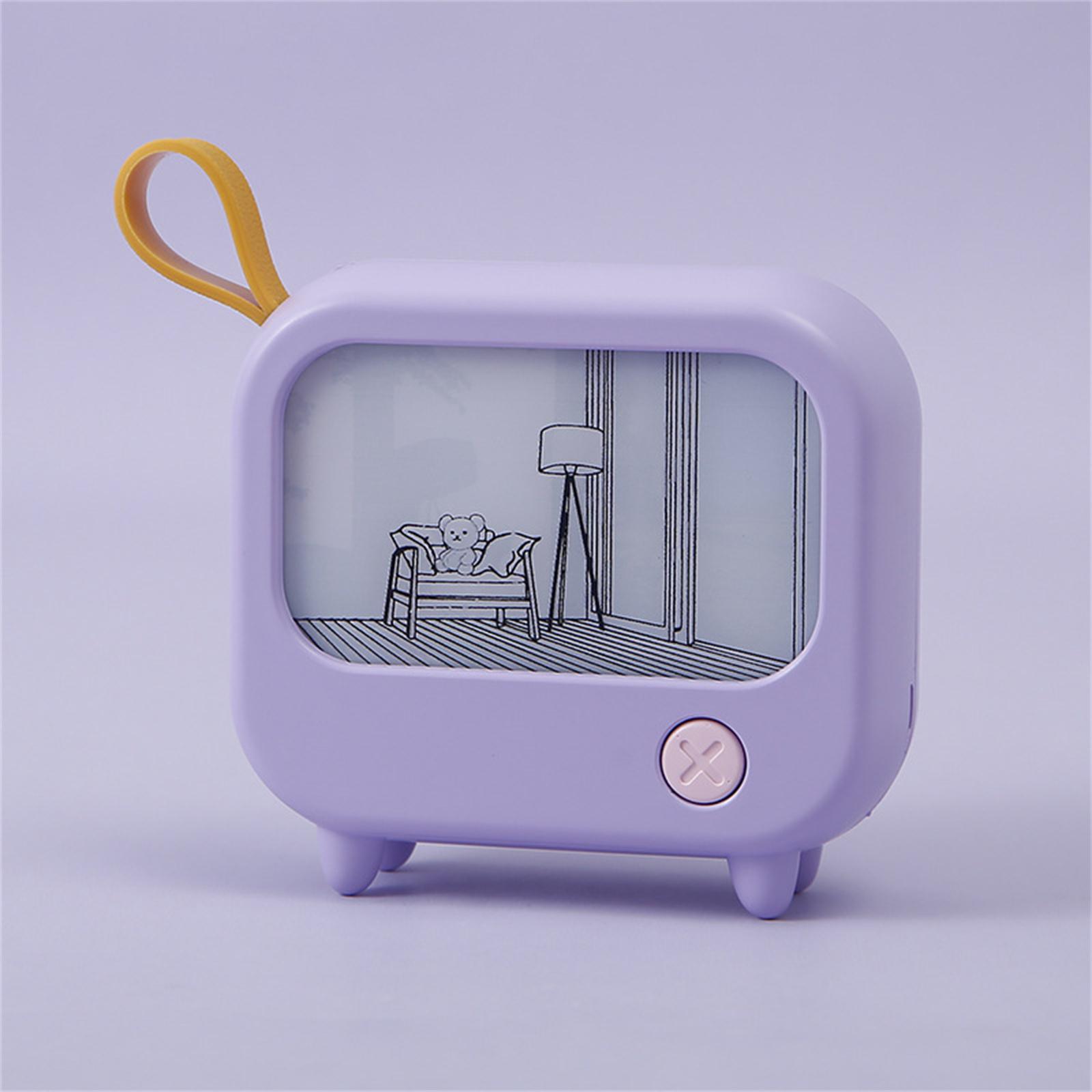 LED Night Light Cute TV Painting Design Learning Table Lamp USB Charging 2-Level Lighting Mini Desktop Light Birthday Gift Purple ambient light#0
LED Night Light Cute TV Painting Design Learning Table Lamp USB Charging 2-Level Lighting Mini Desktop Light Birthday Gift Purple ambient light#0