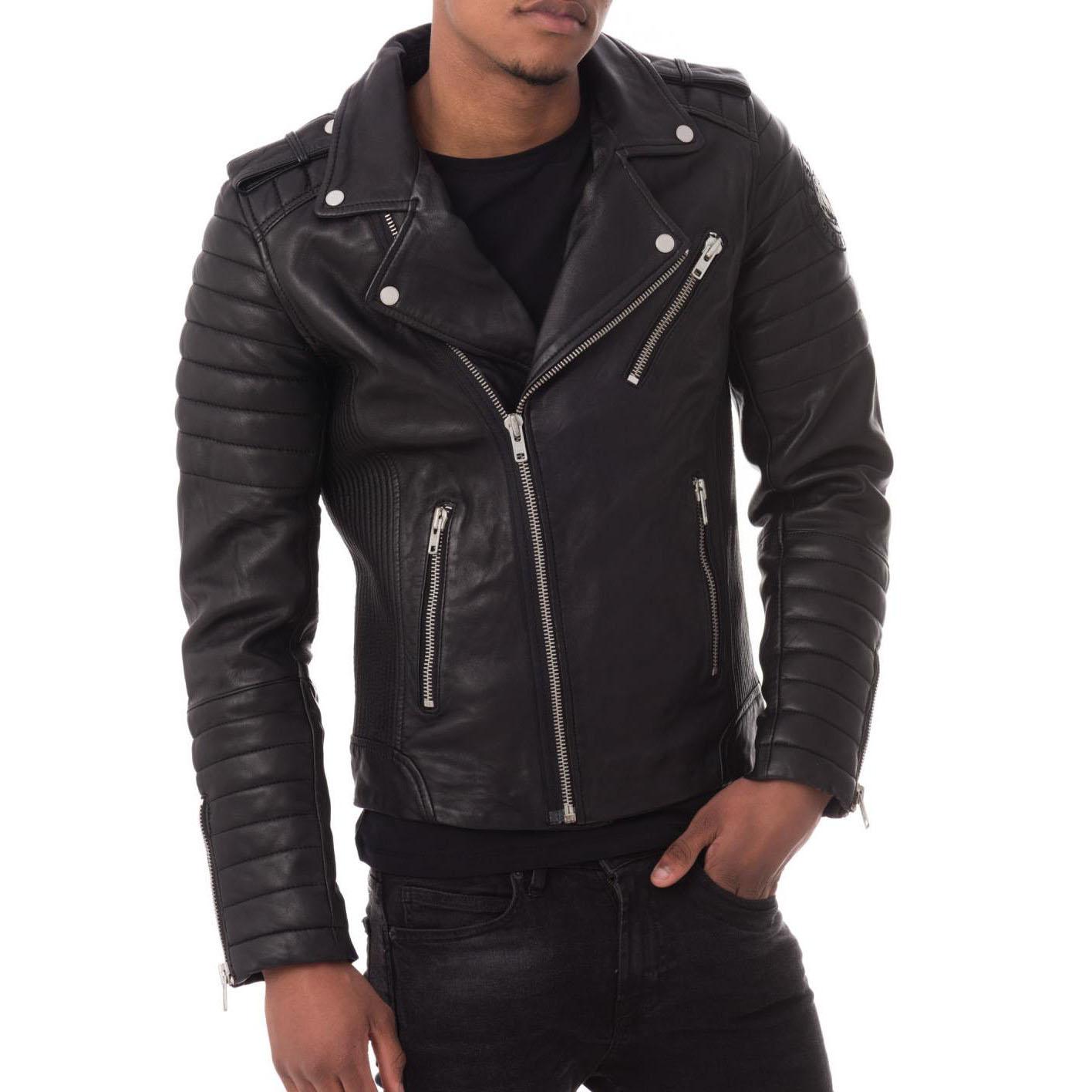 SkinOutfit Men s Genuine Lambskin Black Leather Jacket Stylish Motorcycle Bomber Biker Outerwear MJ 207 XL чорний
SkinOutfit Men s Genuine Lambskin Black Leather Jacket Stylish Motorcycle Bomber Biker Outerwear MJ 207 XL чорний