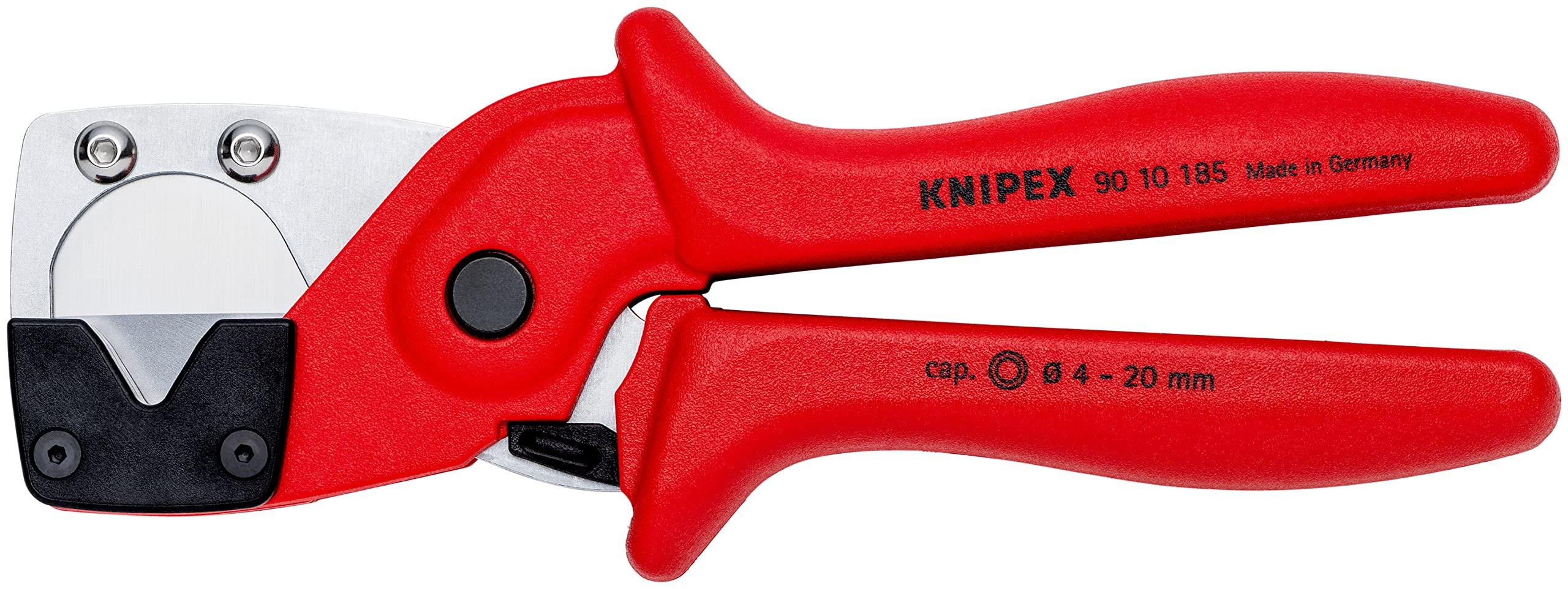 KNIPEX Труборез для труб и пневматических шлангов 9010-185SB Многослойный
KNIPEX Труборез для труб и пневматических шлангов 9010-185SB Многослойный
