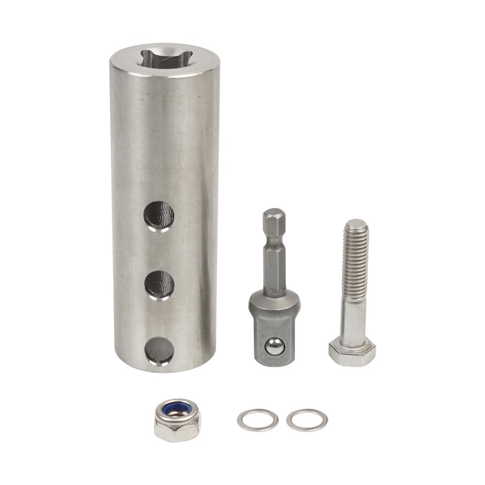 Адаптер для дрели для домкрата прицепа с адаптером для сверла на 1/2 дюйма, подходит для приводного вала домкрата на 1 дюйм, нержавеющая сталь серебряный
Адаптер для дрели для домкрата прицепа с адаптером для сверла на 1/2 дюйма, подходит для приводного вала домкрата на 1 дюйм, нержавеющая сталь серебряный