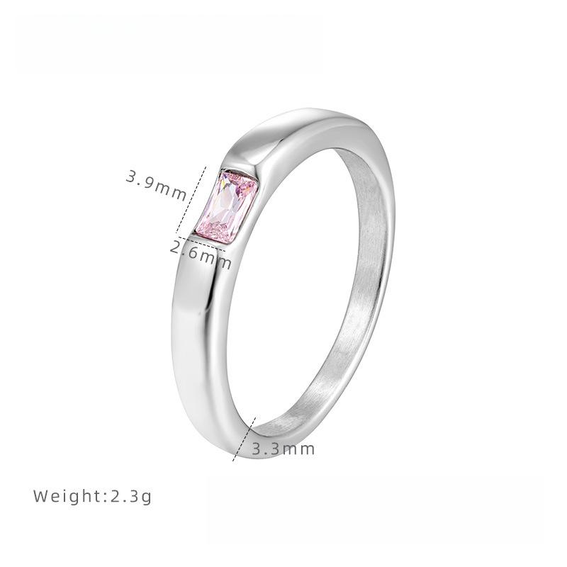 Кольцо женское нишевое, из титановой стали, не тускнеющее, гладкое, простое, с порошковым цирконом в форме сахарного кубика, кольцо на палец, класса люкс 9
Кольцо женское нишевое, из титановой стали, не тускнеющее, гладкое, простое, с порошковым цирконом в форме сахарного кубика, кольцо на палец, класса люкс 9