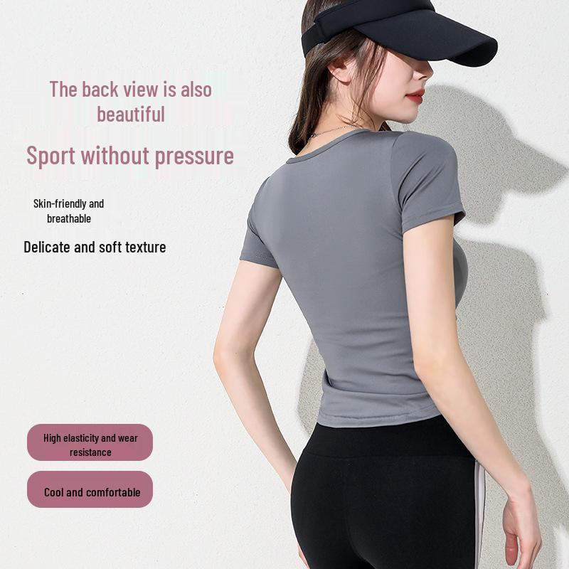 Women s Quick Dry Short Sleeve Fitness T-Shirt - Breathable, Moisture-Wicking, Slim Fit Yoga Top M
Women s Quick Dry Short Sleeve Fitness T-Shirt - Breathable, Moisture-Wicking, Slim Fit Yoga Top M