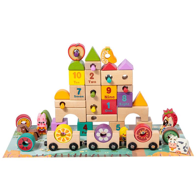 Educational Wooden Fruit Train Building Blocks For Digital English Cognition Toy
Educational Wooden Fruit Train Building Blocks For Digital English Cognition Toy