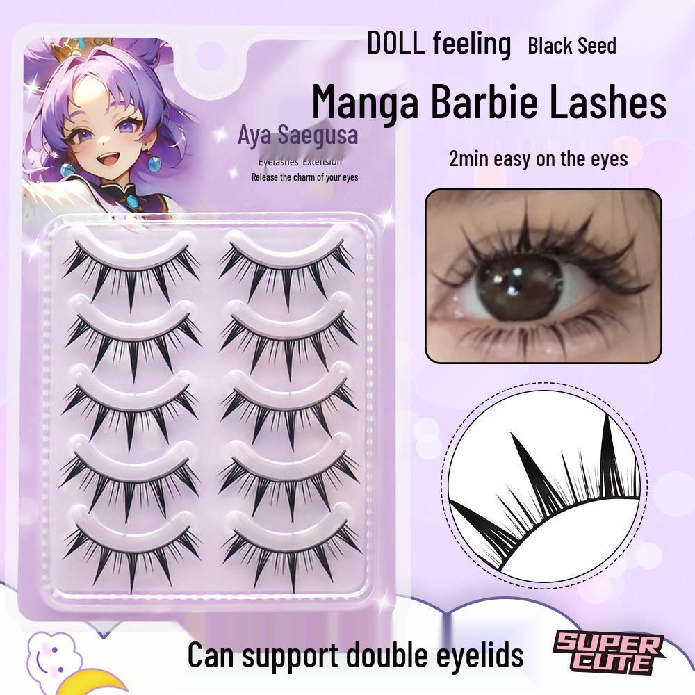 Barbie Comic 69 Thick Camellia False Eyelashes with Hard Stem and Pointed Tail for Big Eyes
Barbie Comic 69 Thick Camellia False Eyelashes with Hard Stem and Pointed Tail for Big Eyes