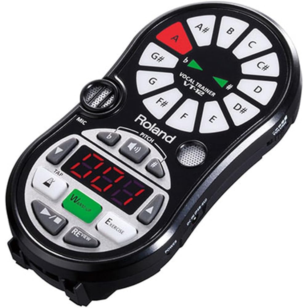 Roland VT-12-BK Vocal Trainer, Vocal Practice, Tuner, and Metronome, Checks Vocal Pitch, and Includes a Variety of Practice Songs, Black
Roland VT-12-BK Vocal Trainer, Vocal Practice, Tuner, and Metronome, Checks Vocal Pitch, and Includes a Variety of Practice Songs, Black