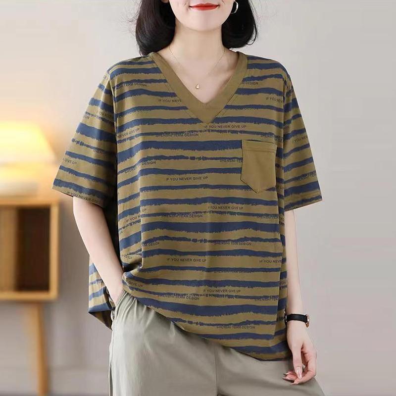 Женские летние повседневные футболки ZANZEA в полоску с коротким рукавом M зелёный
Женские летние повседневные футболки ZANZEA в полоску с коротким рукавом M зелёный