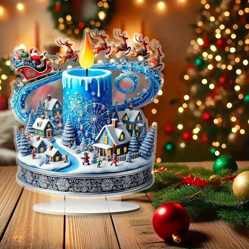 2D Flat Acrylic Candle Carousel with Snow Decoration, Indoor and Outdoor Decoration - No Battery/electricity Required, Free Day Decoration 20*20cm
2D Flat Acrylic Candle Carousel with Snow Decoration, Indoor and Outdoor Decoration - No Battery/electricity Required, Free Day Decoration 20*20cm