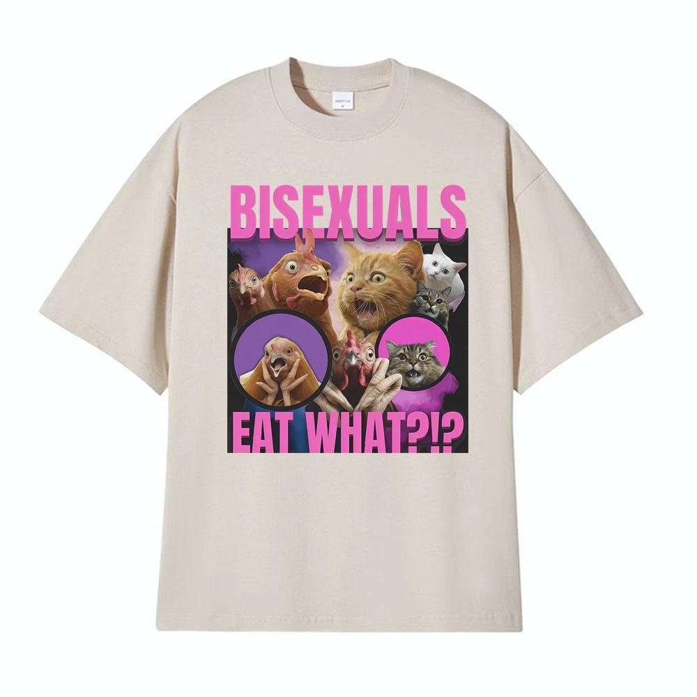 Bisexuals Eat What LGBTQ Meme Tshirt Women Clothing Vintage Harajuku T Shirt Streetwear Cotton Loose Comfort ONeck Tshirts 4XL
Bisexuals Eat What LGBTQ Meme Tshirt Women Clothing Vintage Harajuku T Shirt Streetwear Cotton Loose Comfort ONeck Tshirts 4XL