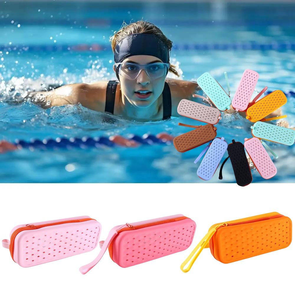 Portable Silicone Swim Goggle Case Waterproof Sun Glasses Storage Box Swimming Equipment синій
Portable Silicone Swim Goggle Case Waterproof Sun Glasses Storage Box Swimming Equipment синій