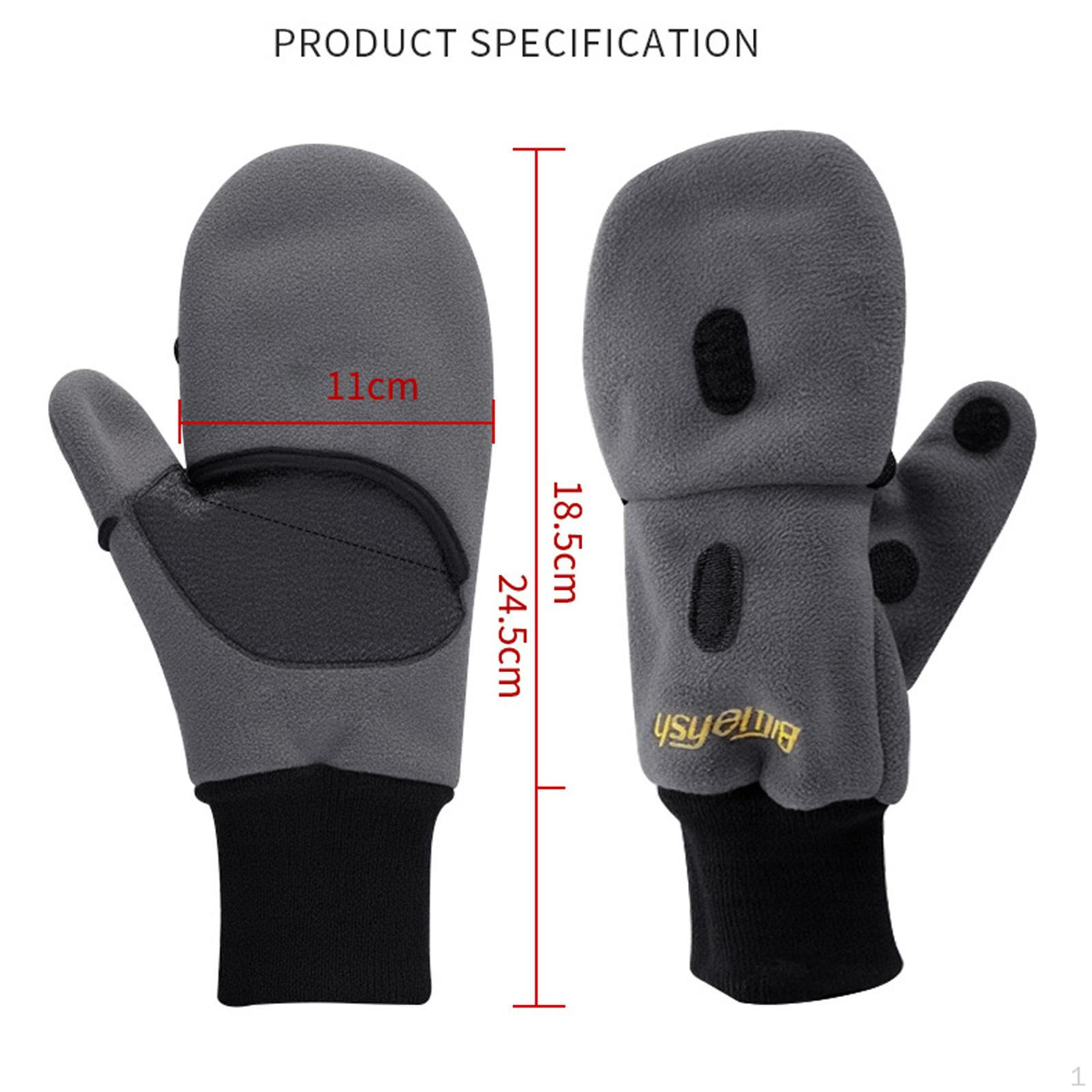Ice Fishing Gloves Convertible Mittens Fingerless Breathable Anti Slip Ergonomic Flip Cover сірий
Ice Fishing Gloves Convertible Mittens Fingerless Breathable Anti Slip Ergonomic Flip Cover сірий