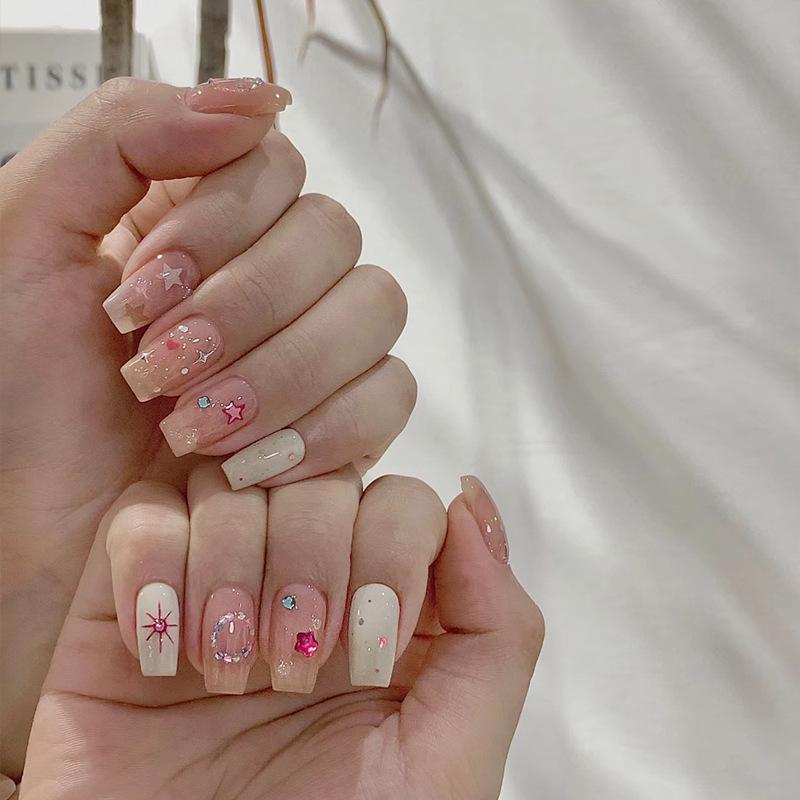 Handmade Whitening & Sexy Press-On Nails - Removable Nail Art Patches in Trendy Styles Gel Glue Style
Handmade Whitening & Sexy Press-On Nails - Removable Nail Art Patches in Trendy Styles Gel Glue Style