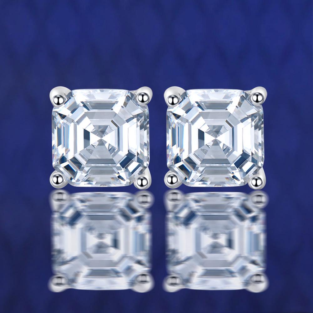 Xiancan Jewelry 1.5ct Four-Prong 7x7mm Pagoda Zircon Stud Earrings for Men and Women 925 Silver белый
Xiancan Jewelry 1.5ct Four-Prong 7x7mm Pagoda Zircon Stud Earrings for Men and Women 925 Silver белый