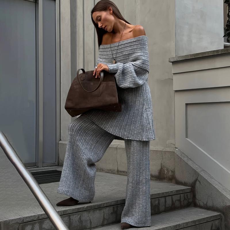 Женский однотонный топ-бандо с длинными рукавами и комплект прямых брюк с карманами L шифер серый
Женский однотонный топ-бандо с длинными рукавами и комплект прямых брюк с карманами L шифер серый