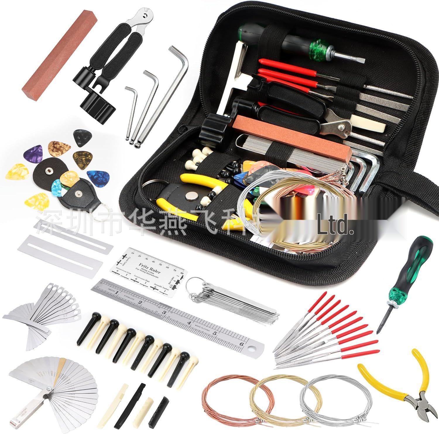 119-in-1 Guitar Tool Set: Strings, Screwdriver, T-Wrench, Pliers, File, Wrench, Gap Gauge & More. 119-in-1 Guitar Tool Kit
119-in-1 Guitar Tool Set: Strings, Screwdriver, T-Wrench, Pliers, File, Wrench, Gap Gauge & More. 119-in-1 Guitar Tool Kit