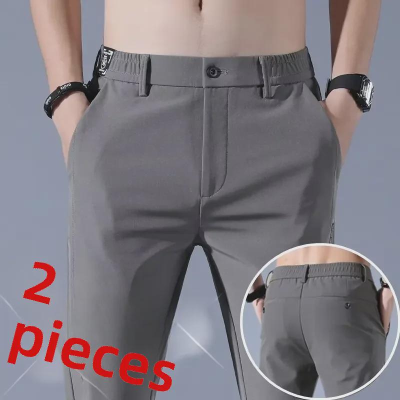 Men s Ice Silk Stretch Slim Straight Pants - Summer Thin Casual Business Trousers 33 світло-сірий колір
Men s Ice Silk Stretch Slim Straight Pants - Summer Thin Casual Business Trousers 33 світло-сірий колір