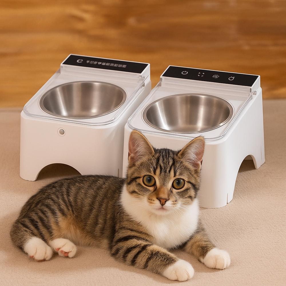 Dust-proof Smart Cat Bowl Protect Neck Infrared Sensor Pet Feeder for Indoor usb plug style білий
Dust-proof Smart Cat Bowl Protect Neck Infrared Sensor Pet Feeder for Indoor usb plug style білий