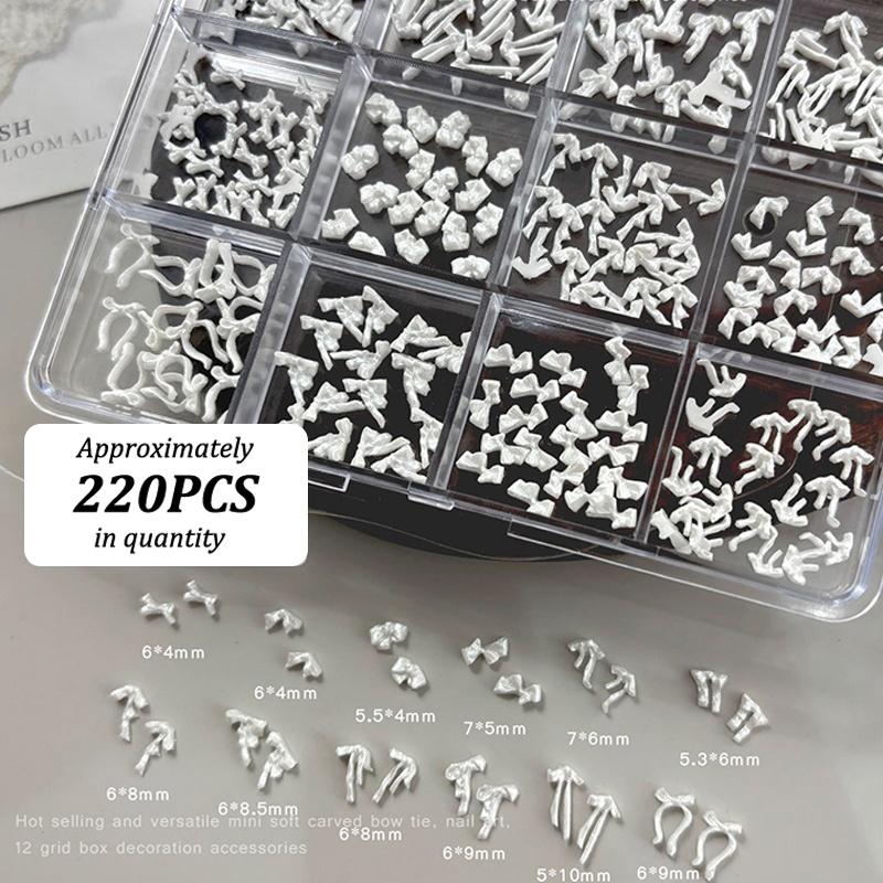 12 Grids Bow Mixed Mini Nail Art Nail Rhinestone Nails Decals Nails Art Design Nail Charm Nail Art Decoration Charm Accessories белый
12 Grids Bow Mixed Mini Nail Art Nail Rhinestone Nails Decals Nails Art Design Nail Charm Nail Art Decoration Charm Accessories белый