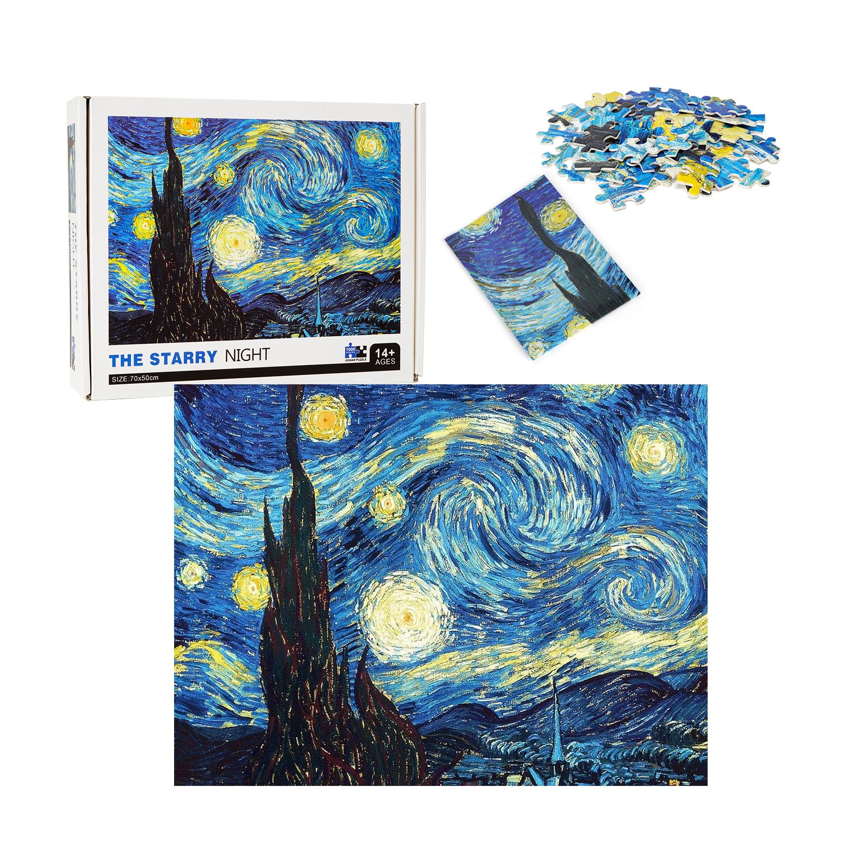 LULUFUN Puzzle 1000 Piece Jigsaw Puzzle Van Gogh Starry Night Обучающая игрушка Puzzle Wall Decor Landscape Star Handmade DIY Children Adult Birthday
LULUFUN Puzzle 1000 Piece Jigsaw Puzzle Van Gogh Starry Night Обучающая игрушка Puzzle Wall Decor Landscape Star Handmade DIY Children Adult Birthday