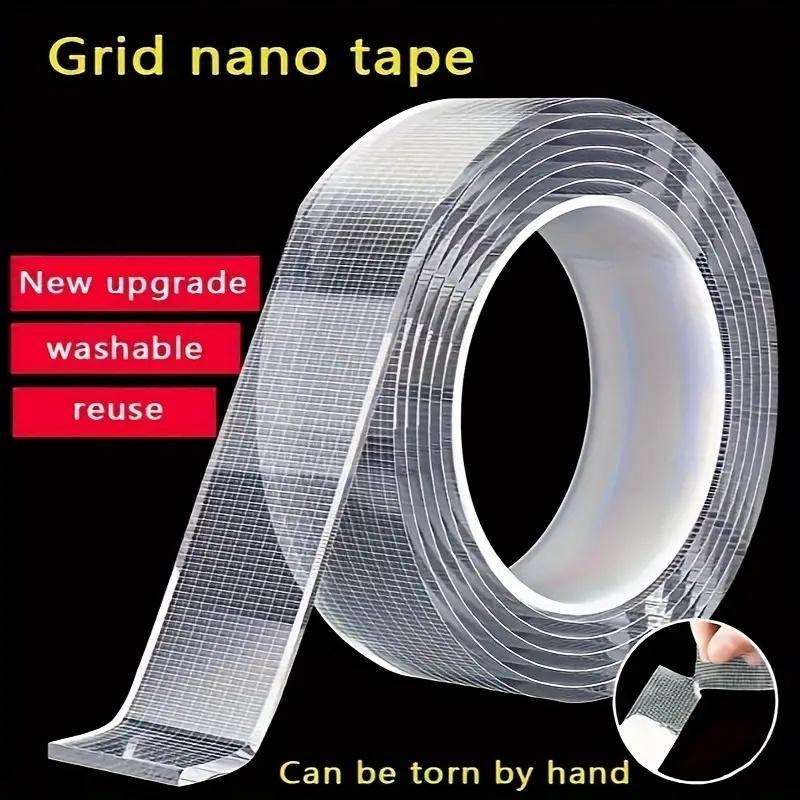 Nano Double Sided Adhesive Tape 1mm Thick Upgraded Version with Grid Multipurpose Waterproof NoTrace Tape Other Material 20mm&1m&1mm
Nano Double Sided Adhesive Tape 1mm Thick Upgraded Version with Grid Multipurpose Waterproof NoTrace Tape Other Material 20mm&1m&1mm