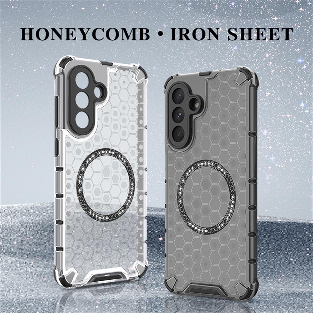 For Samsung Galaxy A26 5G Case Compatible with MagSafe Honeycomb Design TPU+PC Phone Cover Transparent
For Samsung Galaxy A26 5G Case Compatible with MagSafe Honeycomb Design TPU+PC Phone Cover Transparent