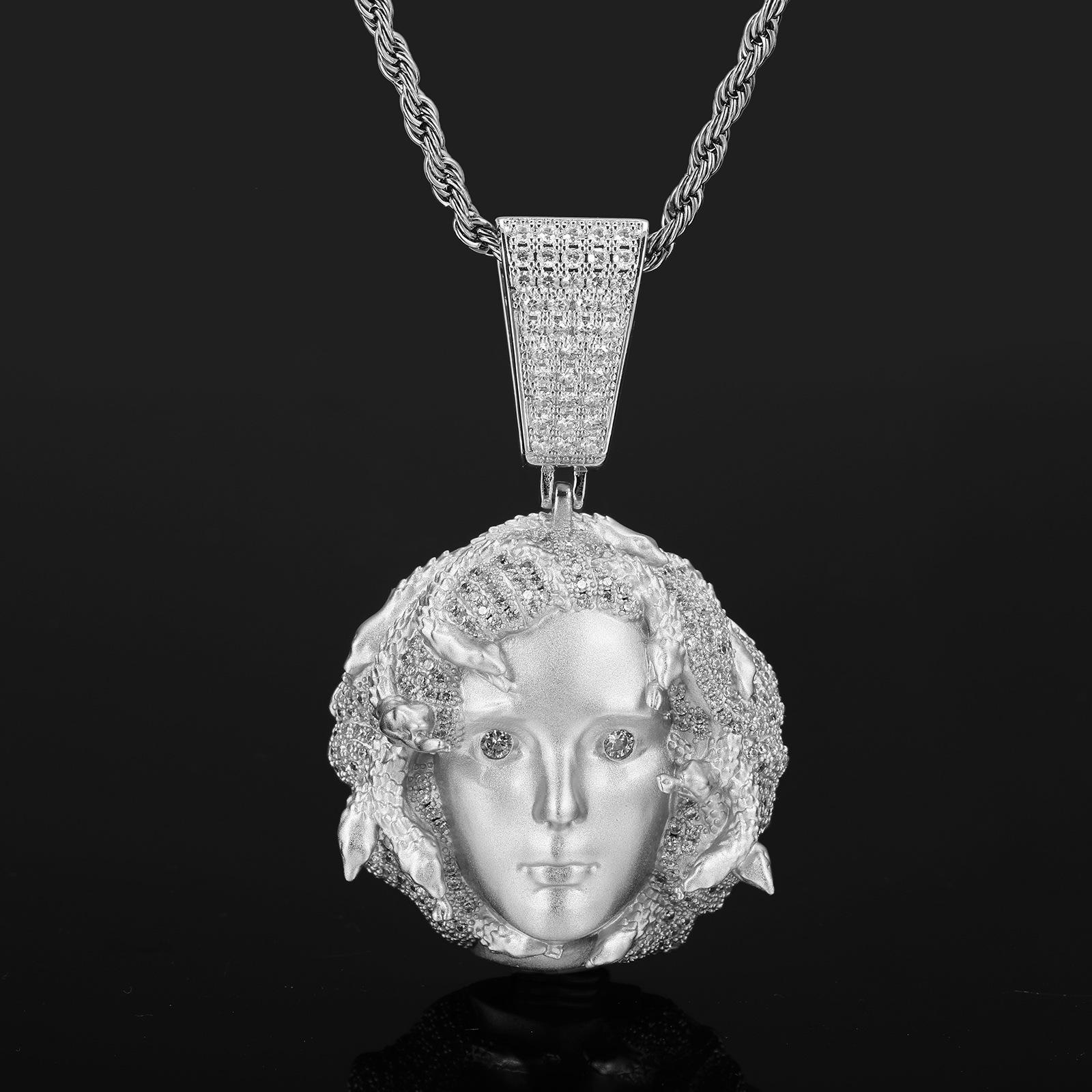 Trendy Hip Hop Medusa Zircon Pendant Necklace for Men
Trendy Hip Hop Medusa Zircon Pendant Necklace for Men