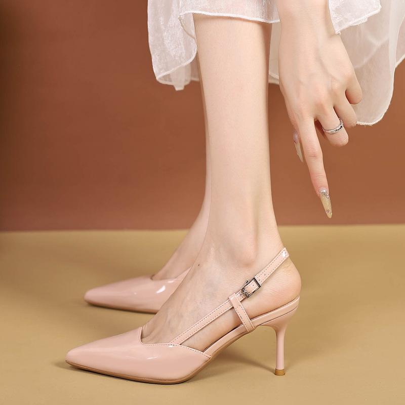 V buckle high heels women s 2025 new summer versatile French pointed single shoes rear empty stiletto sandals women 40
V buckle high heels women s 2025 new summer versatile French pointed single shoes rear empty stiletto sandals women 40