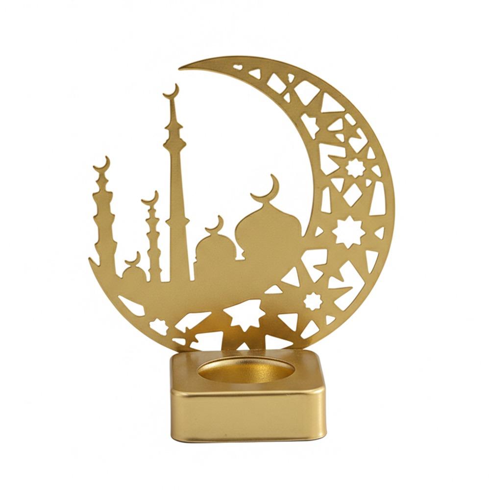 Exquisite Moon Temple Ramadan Candlestick Eid Al-Fitr Luxury Style Metal Incense Burner Gold Iron Eid Mubarak Candle Holder Gift
Exquisite Moon Temple Ramadan Candlestick Eid Al-Fitr Luxury Style Metal Incense Burner Gold Iron Eid Mubarak Candle Holder Gift