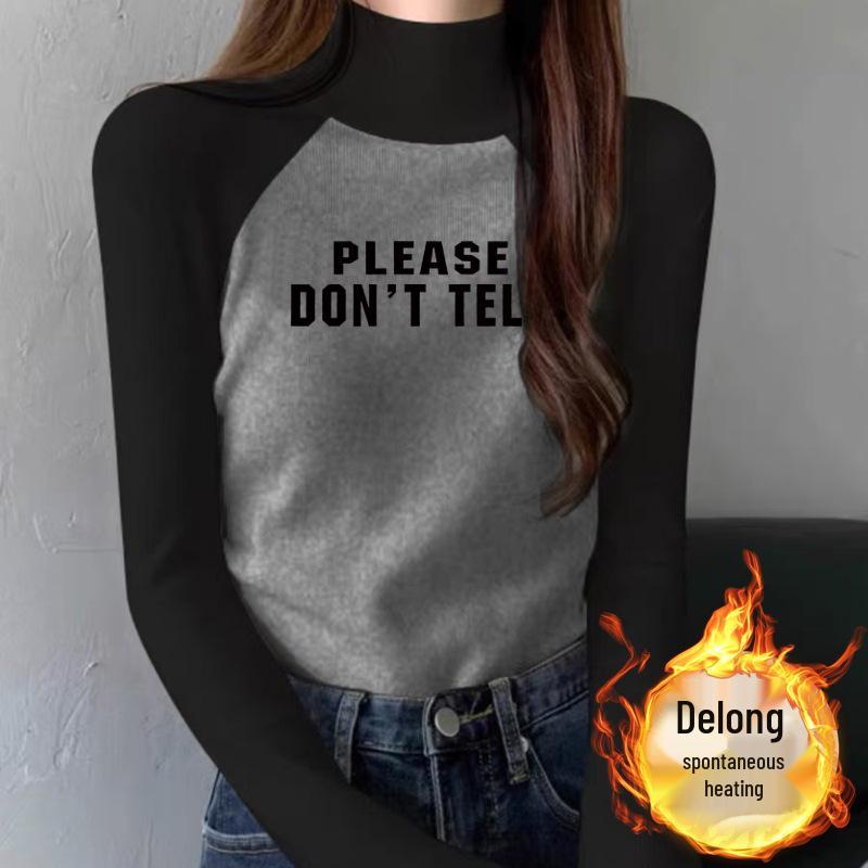 Women s Velvet Raglan Color Block Slimming Long Sleeve T-Shirt with Stand-Up Collar M (Recommended 90-105 lbs)
Women s Velvet Raglan Color Block Slimming Long Sleeve T-Shirt with Stand-Up Collar M (Recommended 90-105 lbs)
