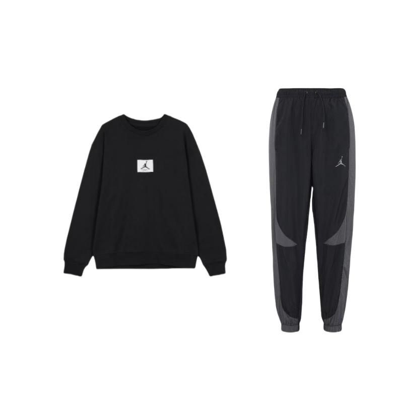 Jordan Minimalist Brand Logo Round Neck Pullover Sweatshirt Woven Long Pants Casual Sports Set Men sweatshirt, pants Black DX9374-011+FB6935-010 M
Jordan Minimalist Brand Logo Round Neck Pullover Sweatshirt Woven Long Pants Casual Sports Set Men sweatshirt, pants Black DX9374-011+FB6935-010 M