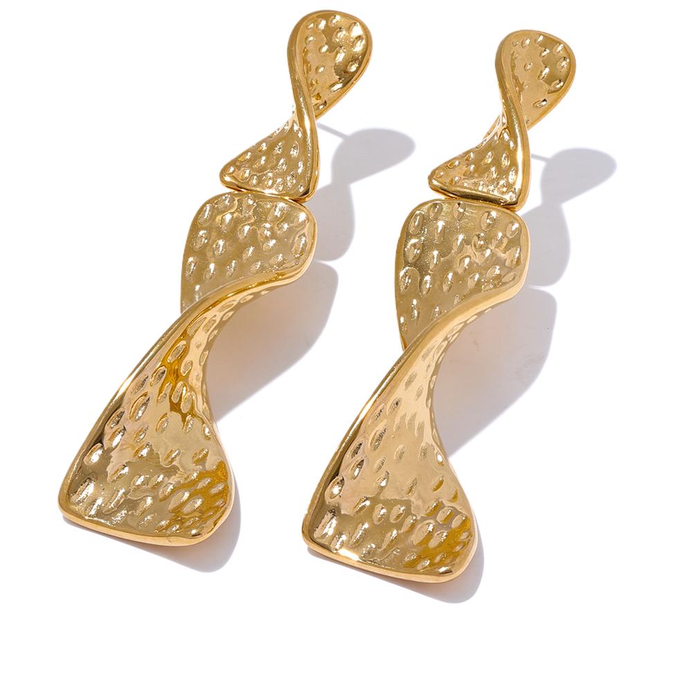Yhpup Trendy Stainless Steel Hammer Large Geometric Drop Earrings Women Fashion Statement Fashion Jewelry Waterproof
Yhpup Trendy Stainless Steel Hammer Large Geometric Drop Earrings Women Fashion Statement Fashion Jewelry Waterproof