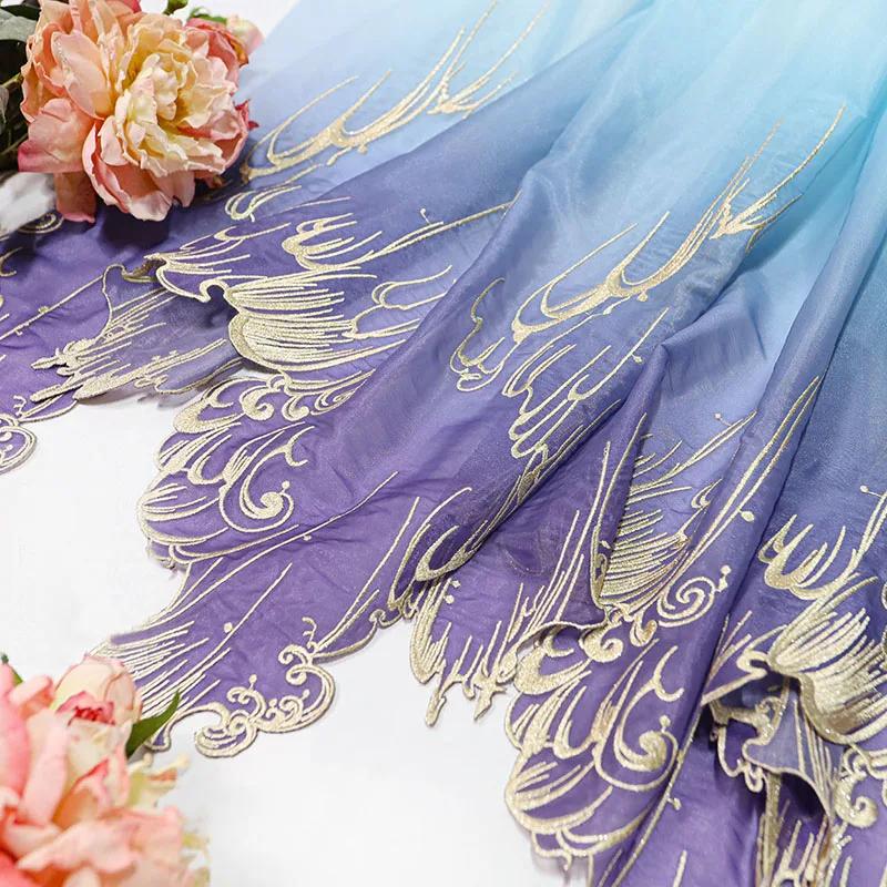 100X150Cm Gradient Embroidery Lotus Leaf Soft Fabric Chinese Style Diy Hanfu Dress Petal Edges Cloth Designer Diy Sewing Fabric 100X150Cm
100X150Cm Gradient Embroidery Lotus Leaf Soft Fabric Chinese Style Diy Hanfu Dress Petal Edges Cloth Designer Diy Sewing Fabric 100X150Cm