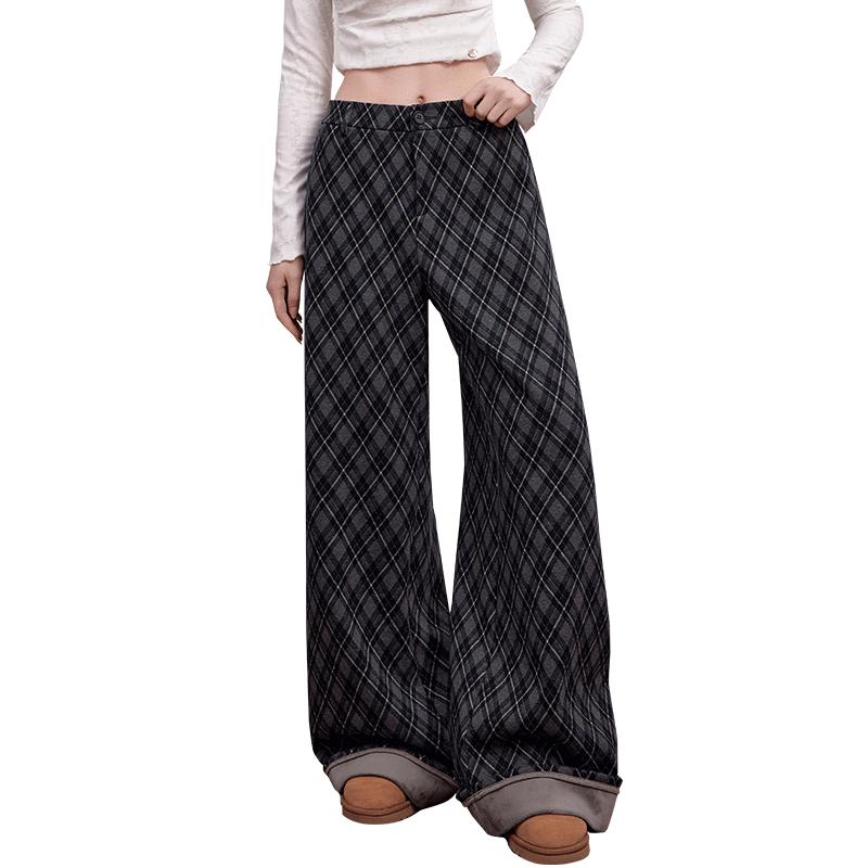 UNIFREE Retro Plaid Loose Straight Leg Casual Pants L
UNIFREE Retro Plaid Loose Straight Leg Casual Pants L