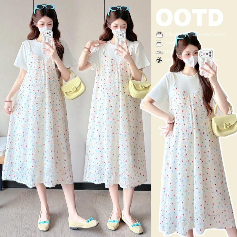 Summer 2026 High-Quality Slimming Maternity Dress with Fake Two-Piece Design M
Summer 2026 High-Quality Slimming Maternity Dress with Fake Two-Piece Design M
