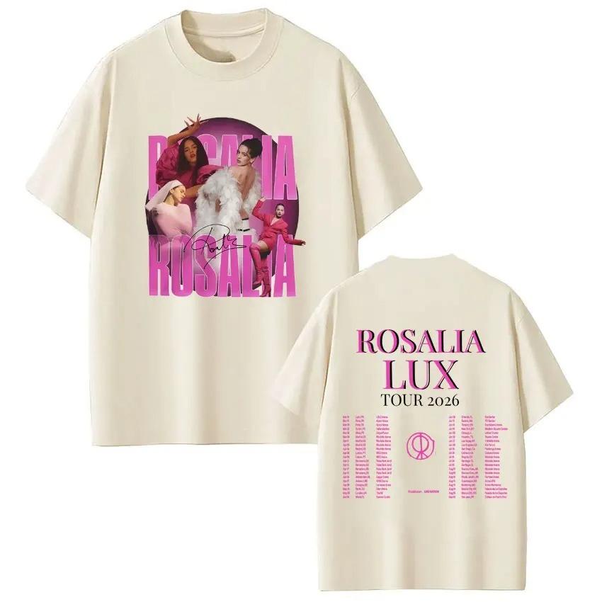 Unisex Women Fashion Tshirts Singer Rosalia Lux Album 2026 Tour Print Tshirt Summer Shortsleeved Loose Cotton Aesthetic Tshirts 4XL
Unisex Women Fashion Tshirts Singer Rosalia Lux Album 2026 Tour Print Tshirt Summer Shortsleeved Loose Cotton Aesthetic Tshirts 4XL